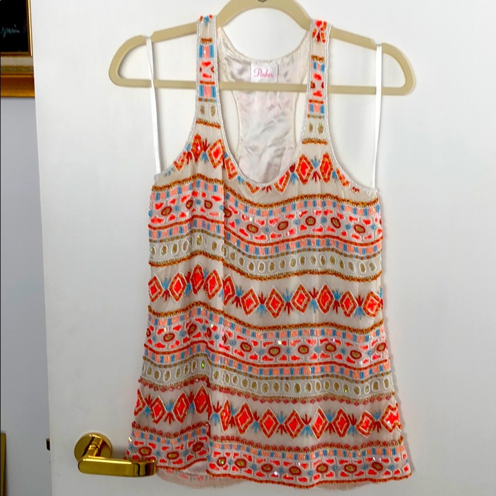 Beaded Parker top